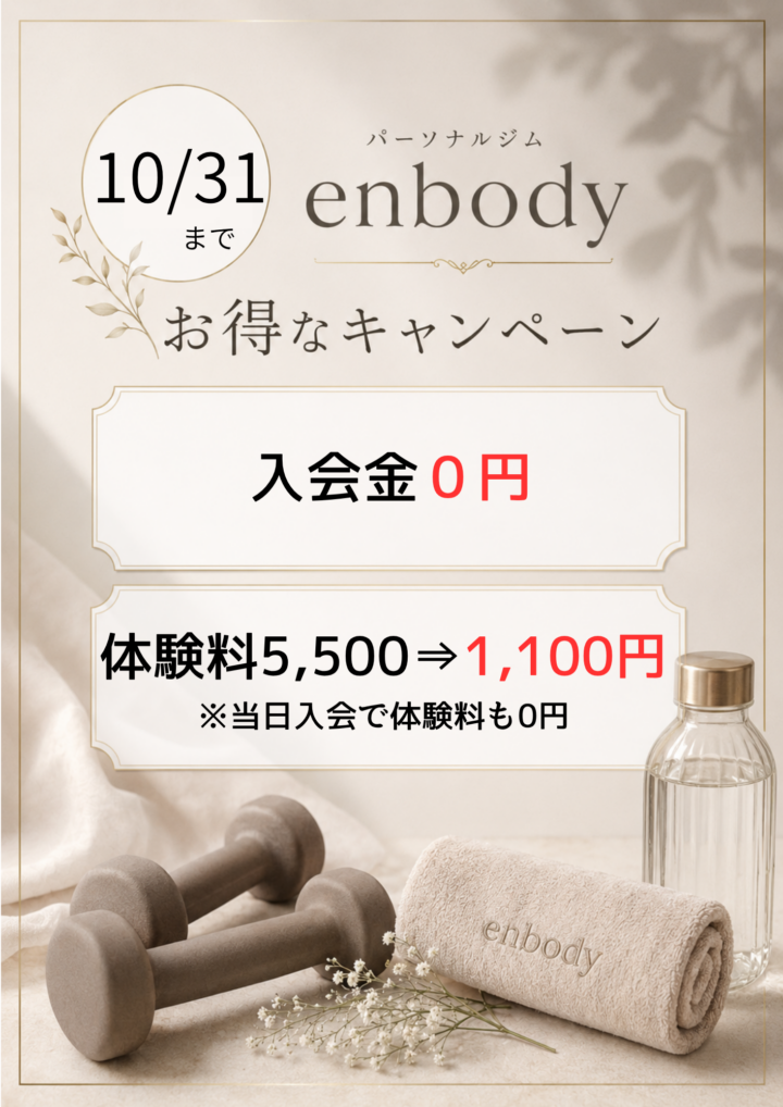 enbodyキャンペーンの画像